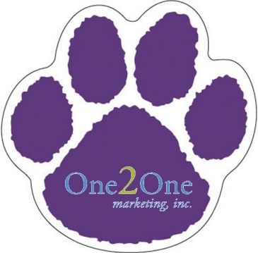 Sports Magnet | Paw Print | 5 3/4" dia. | .030" Thickness