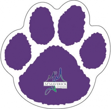 Sports Magnet | Paw Print | 5 3/4" dia. | .030" Thickness