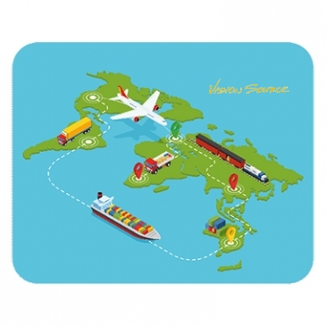 Sublimated Soft Mouse Pad | Rectangle | 6" x 7 1/2" | 1/8" Backin