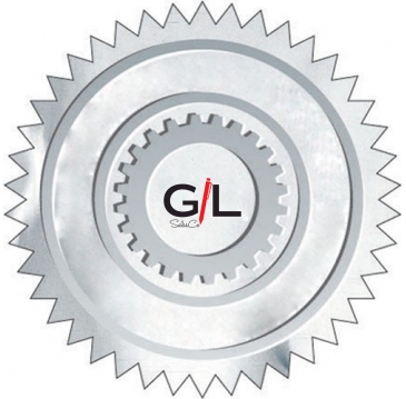 Embossed Foil Seal | Circle | 1 7/16" dia. | Sawtooth Edge