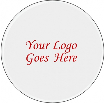 Domed Decal | Circle | 1 1/2" dia.| White Vinyl | Full Color