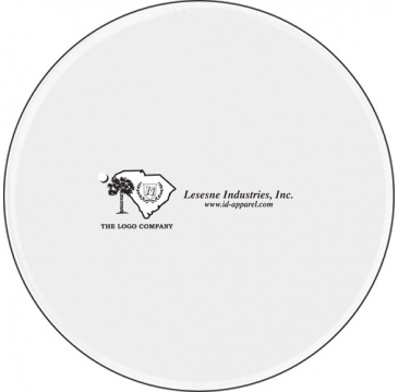 Domed Decal | Circle | 1 1/2" dia.| White Vinyl | Full Color