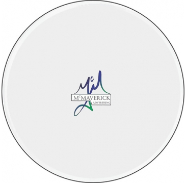 Domed Decal | Circle | 1 1/2" dia.| White Vinyl | Full Color