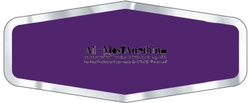 Car-Cal Dealer Decal | Diamond | 1 3/4" x 4 1/4" | Chrome Polyest