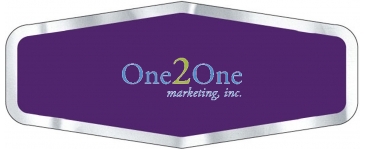 Car-Cal Dealer Decal | Diamond | 1 3/4" x 4 1/4" | Chrome Polyest