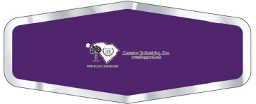 Car-Cal Dealer Decal | Diamond | 1 3/4" x 4 1/4" | Chrome Polyest