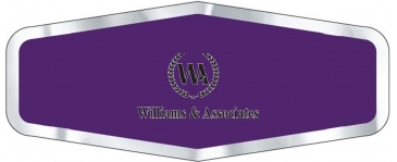 Car-Cal Dealer Decal | Diamond | 1 3/4" x 4 1/4" | Chrome Polyest