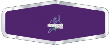 Car-Cal Dealer Decal | Diamond | 1 3/4" x 4 1/4" | Chrome Polyest