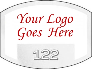 Inside Parking Permit | Flat Side Oval | 1 1/2" x 2" | Horizontal