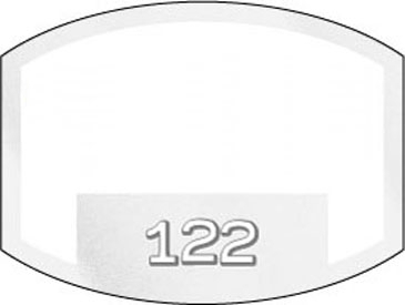Inside Parking Permit | Flat Side Oval | 1 1/2" x 2" | Horizontal