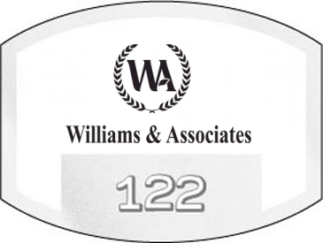 Inside Parking Permit | Flat Side Oval | 1 1/2" x 2" | Horizontal