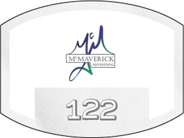 Inside Parking Permit | Flat Side Oval | 1 1/2" x 2" | Horizontal