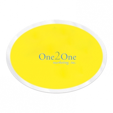Inside Parking Permit | Oval | 2" x 2 3/4" | Clear Adhesive
