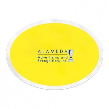 Inside Parking Permit | Oval | 2" x 2 3/4" | Clear Adhesive