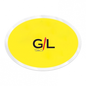 Inside Parking Permit | Oval | 2" x 2 3/4" | Clear Adhesive