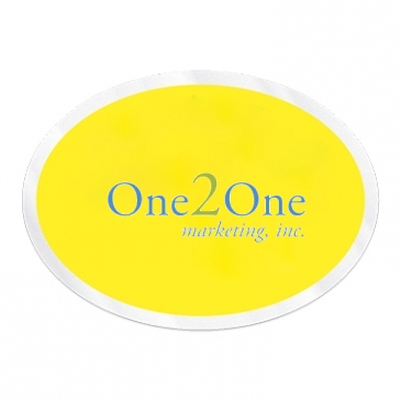 Inside Parking Permit | Oval | 2" x 2 3/4" | Clear Adhesive