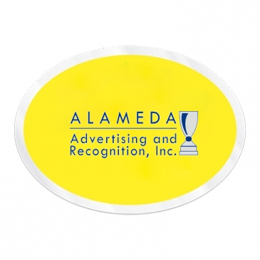 Inside Parking Permit | Oval | 2" x 2 3/4" | Clear Adhesive