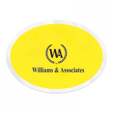 Inside Parking Permit | Oval | 2" x 2 3/4" | Clear Adhesive