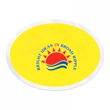 Inside Parking Permit | Oval | 2" x 2 3/4" | Clear Adhesive