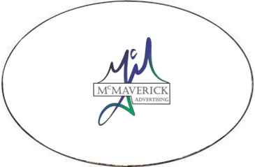 Full Color Bumper Sticker | Oval | 4" x 6" | White Vinyl