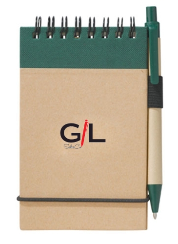 5" x 4" Recycled Spiral Jotter with Pen