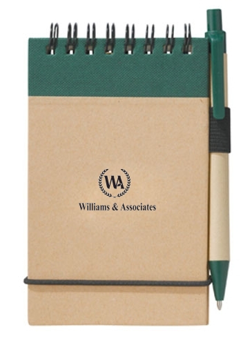 5" x 4" Recycled Spiral Jotter with Pen