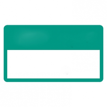 Outside Parking Permit | Rectangle | 2" x 3 1/2" | White Vinyl