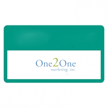 Outside Parking Permit | Rectangle | 2" x 3 1/2" | White Vinyl