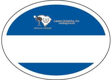 Outside Parking Permit | Oval | 2" x 2 3/4" | White Vinyl