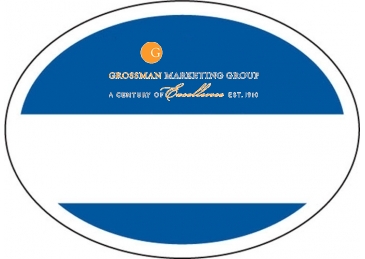Outside Parking Permit | Oval | 2" x 2 3/4" | White Vinyl