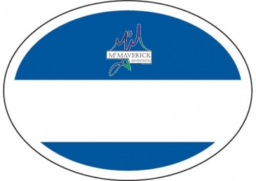 Outside Parking Permit | Oval | 2" x 2 3/4" | White Vinyl