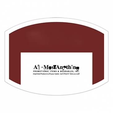 Outside Parking Permit | Flat Side Oval | 1 1/2" x 2" | White Vin