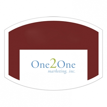Outside Parking Permit | Flat Side Oval | 1 1/2" x 2" | White Vin