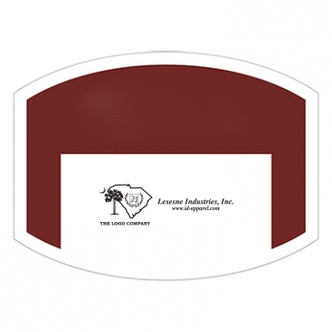 Outside Parking Permit | Flat Side Oval | 1 1/2" x 2" | White Vin