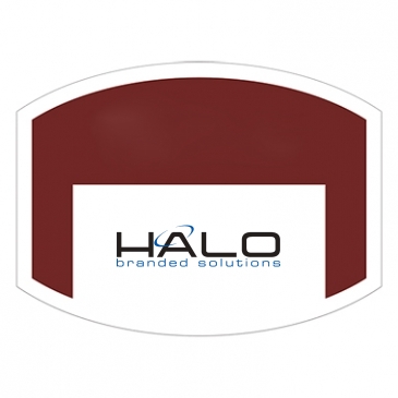 Outside Parking Permit | Flat Side Oval | 1 1/2" x 2" | White Vin