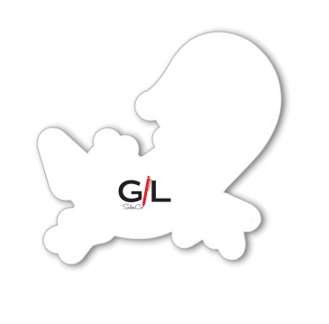 7 Sq Custom Corners Flat Flexible Magnet