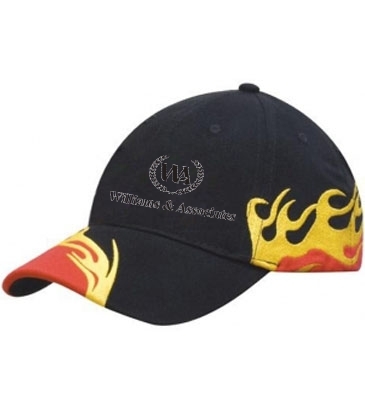 Brushed Heavy Cotton with Blaze Embroidery Peak and Side