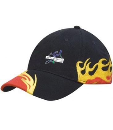 Brushed Heavy Cotton with Blaze Embroidery Peak and Side