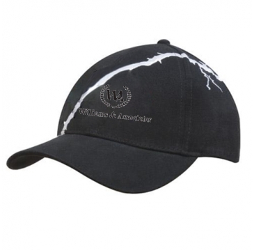 Brushed Heavy Cotton with Lightening Bolt Embroidery