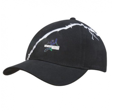 Brushed Heavy Cotton with Lightening Bolt Embroidery