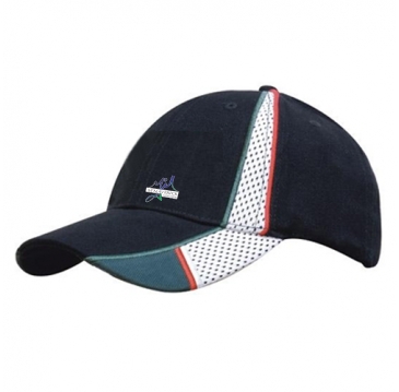 Brushed Heavy Cotton with Peak and Crown Mesh Inserts