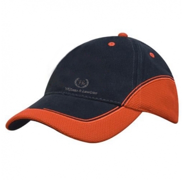 Brushed Heavy Cotton with Mesh Peak and Crown Inserts