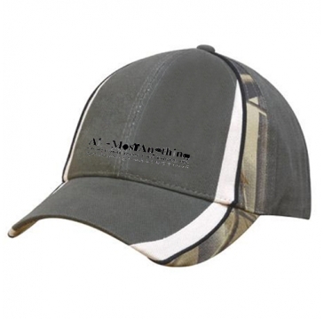 Brushed Heavy Cotton With Camouflage Peak & Crown Inserts