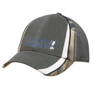 Brushed Heavy Cotton With Camouflage Peak & Crown Inserts