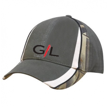 Brushed Heavy Cotton With Camouflage Peak & Crown Inserts