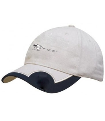 Brushed Heavy Cotton with Peak Insert & Embroidered Trim