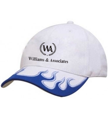 Brushed Heavy Cotton with Indented Peak Flames