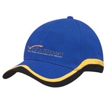 Brushed Heavy Cotton with Insert Trim to Peak and Crown