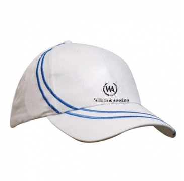 Brushed Heavy Cotton with Line Embroidery