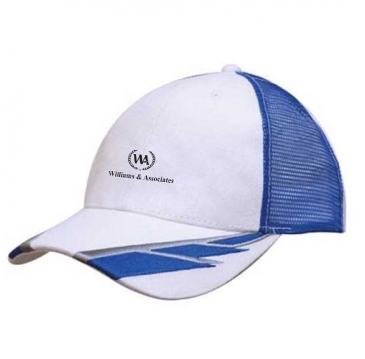 Brushed Heavy Cotton & Mesh with Embroidery to Peak